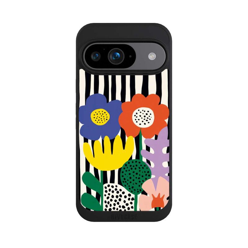 Pixel 9 NIVOpure Flowers Striped Background