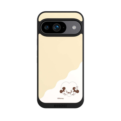 Google Pixel 9 NIVOpure Mickey and Minnie Love Heart Beige
