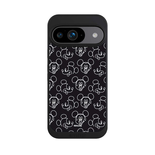 Google Pixel 9 NIVOpure Disney Mickey Muster Schwarz