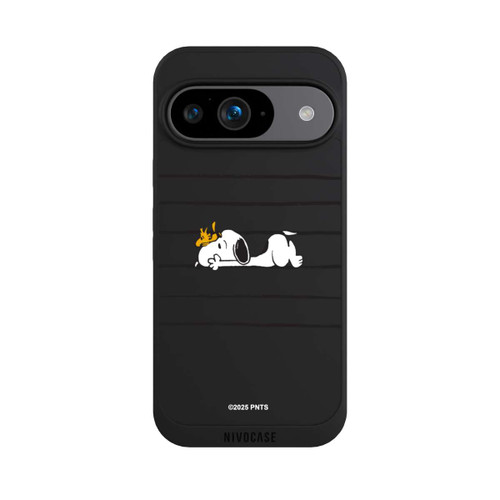 Google Pixel 9 NIVOpure Snoopy Woodstock Streifen Peanuts Transparent