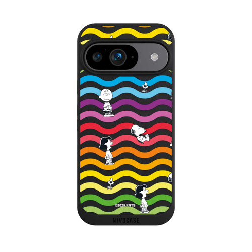 Google Pixel 9 NIVOpure Snoopy Pattern Rainbow Transparent