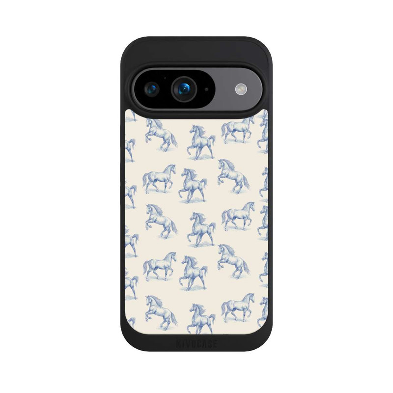 Pixel 9 NIVOpure Horses Pattern Toile de Jouy avec IA