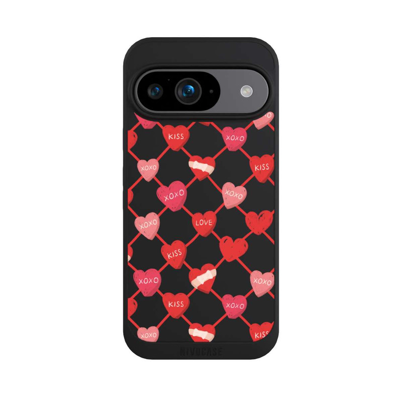 Pixel 9 NIVOpure Heart Pattern XOXO Red