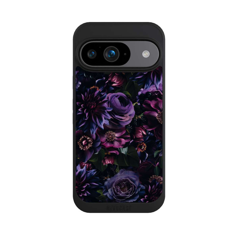 Pixel 9 NIVOpure Dark Purple Flowers
