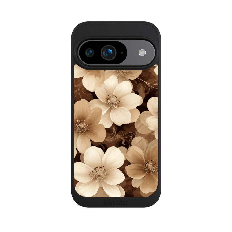 Pixel 9 NIVOpure Naturfarbene Negativblumen mit KI