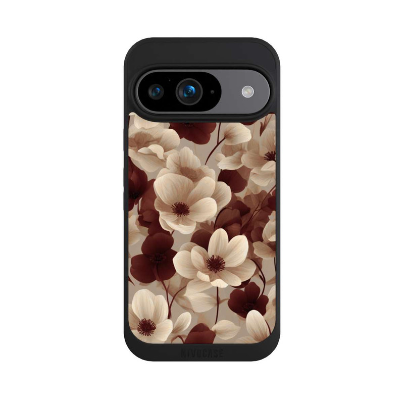 Pixel 9 NIVOpure Naturfarbenes Blumenmuster mit KI