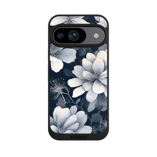 Google Pixel 9 NIVOpure Negative Flower Blue White with AI