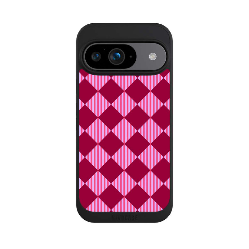 Pixel 9 NIVOpure Diamond Pattern Red Pink