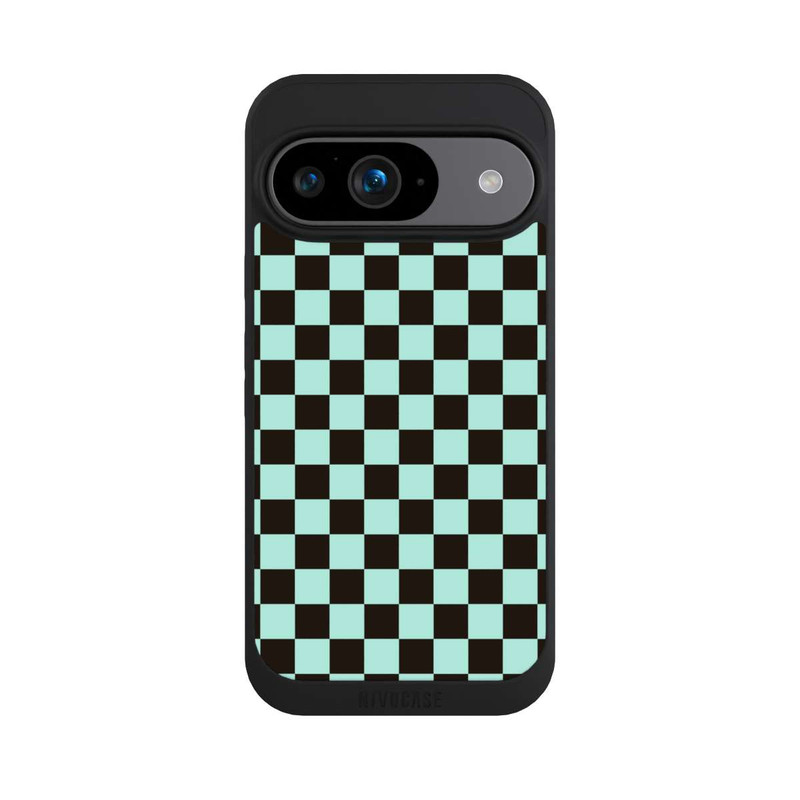 Pixel 9 NIVOpure Checked Pattern Blue Brown