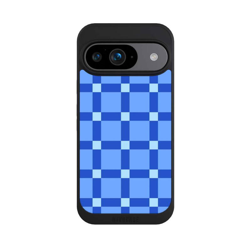 Pixel 9 NIVOpure Kariert Muster Blau