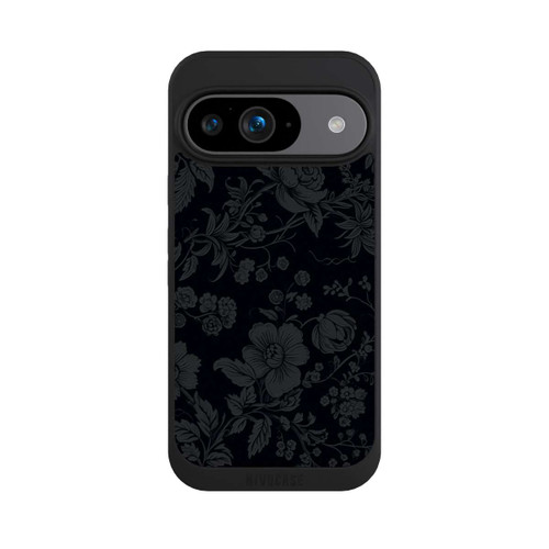 Google Pixel 9 NIVOpure Dunkle Blumen Vintageoptik