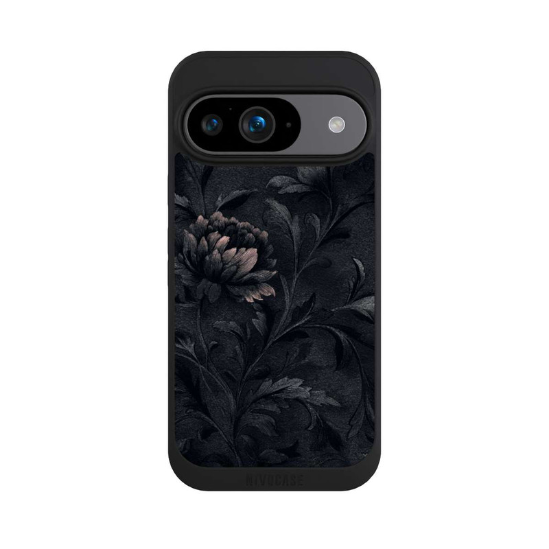 Pixel 9 NIVOpure Dunkles Blumenmuster Vintage
