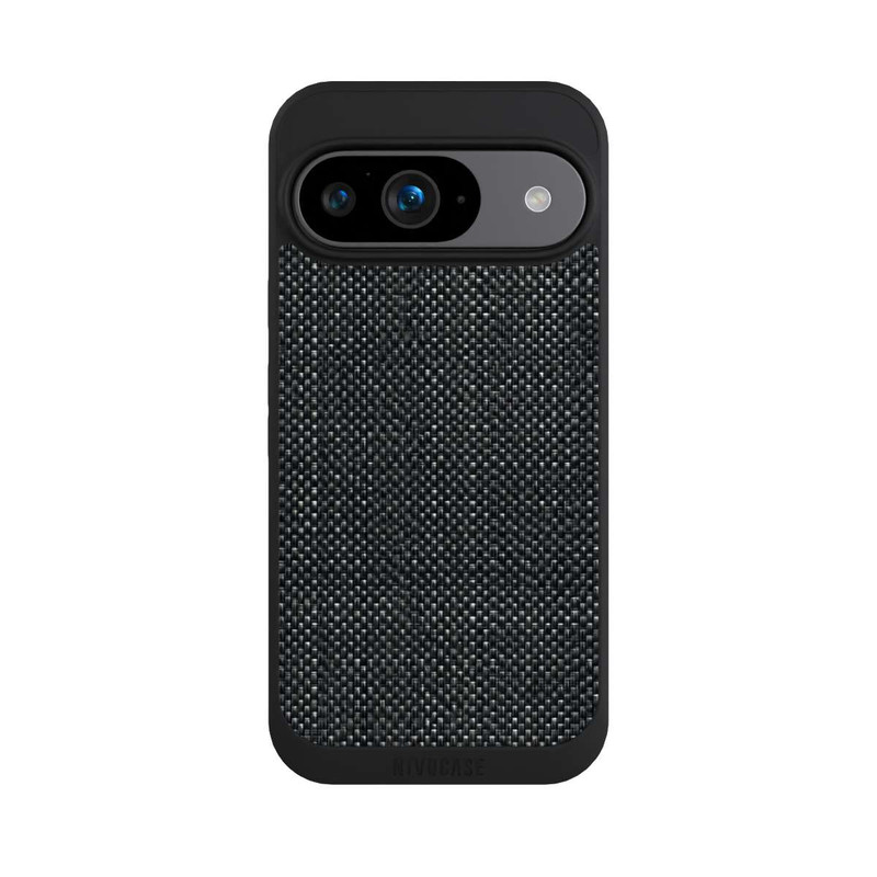 Pixel 9 NIVOpure Abstrakter schwarzer Stoff