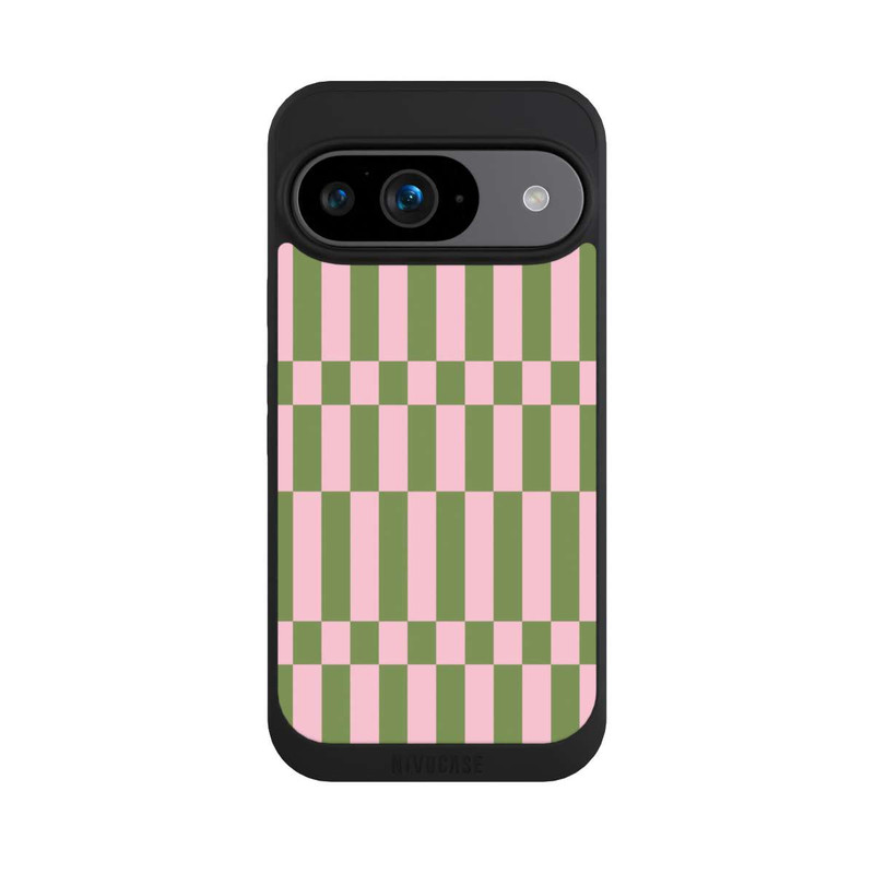 Pixel 9 NIVOpure Karomuster in Salbei und Rosa