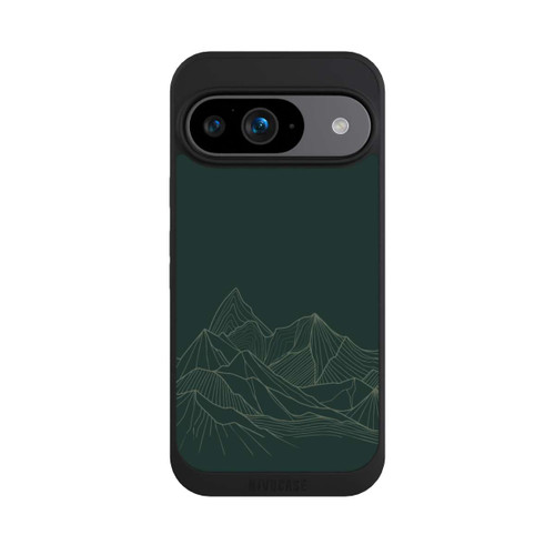 Google Pixel 9 NIVOpure Berg Line Art Grün
