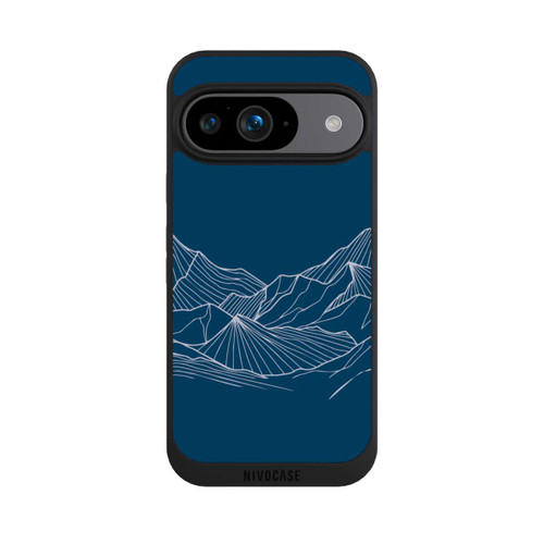 Google Pixel 9 NIVOpure Blue Mountain Contour Lines