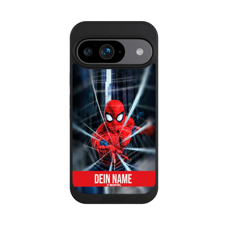 Pixel 9 NIVOpure Spiderman Webs in Action Personalisierbar