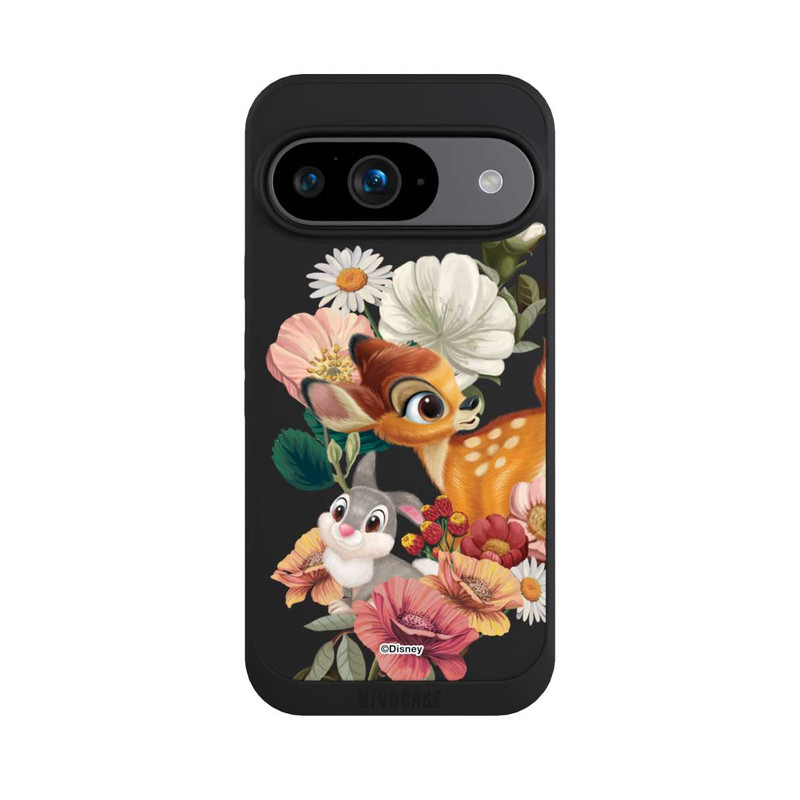 Pixel 9 NIVOpure Bambi und Klopfer Blumen Transparent