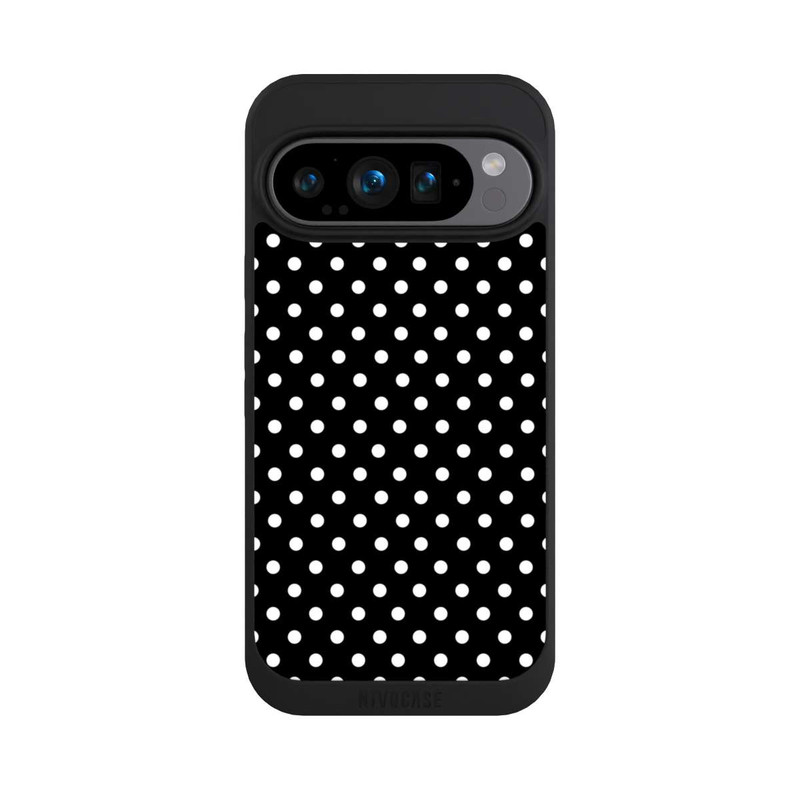 Pixel 9 Pro NIVOpure Polka Dots Schwarz und Weiß