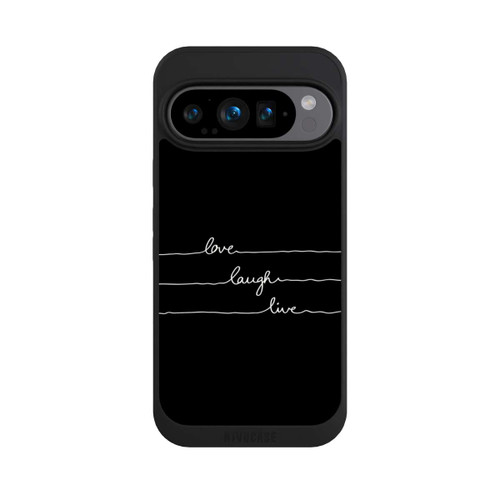 Google Pixel 9 Pro NIVOpure Love Laugh Live weiß/schwarz