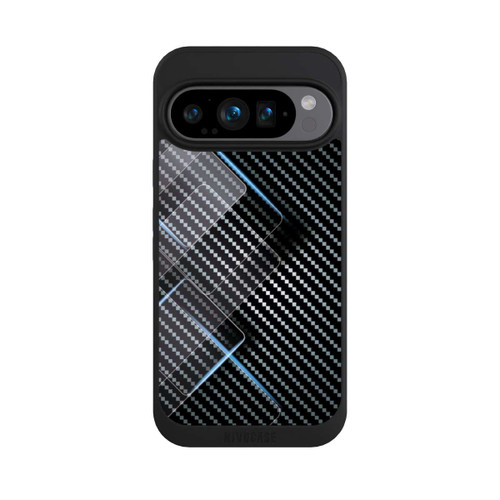 Google Pixel 9 Pro NIVOpure Blaue Linien auf Karbon
