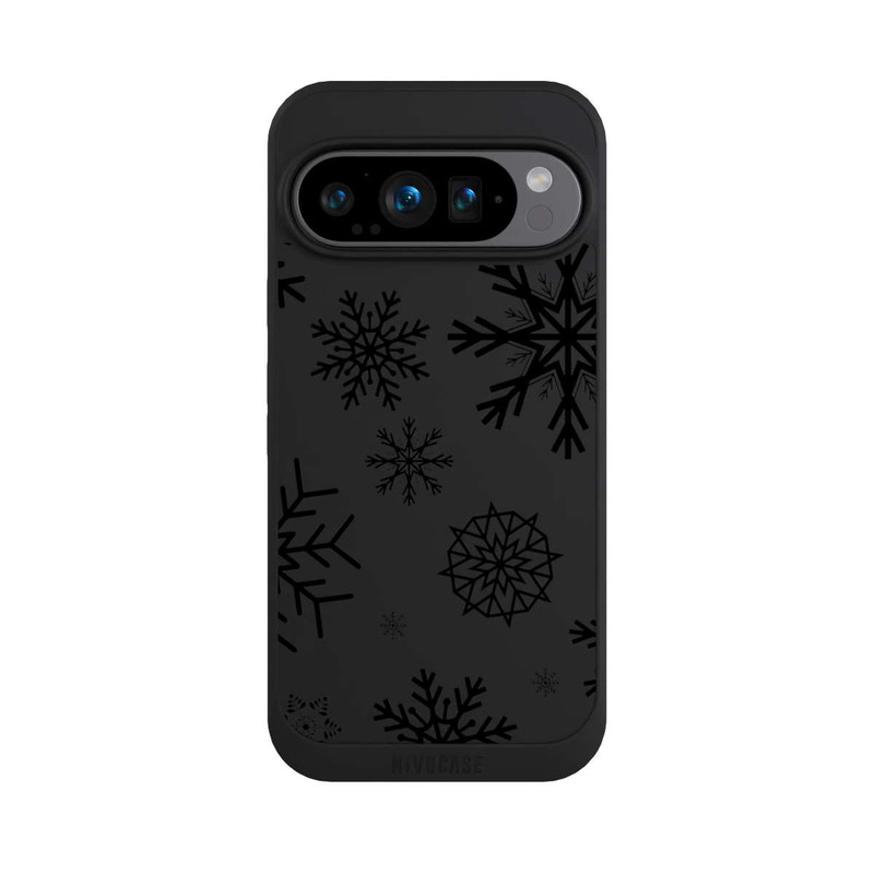 Pixel 9 Pro NIVOpure Blue Snowflakes ohne Hintergrund
