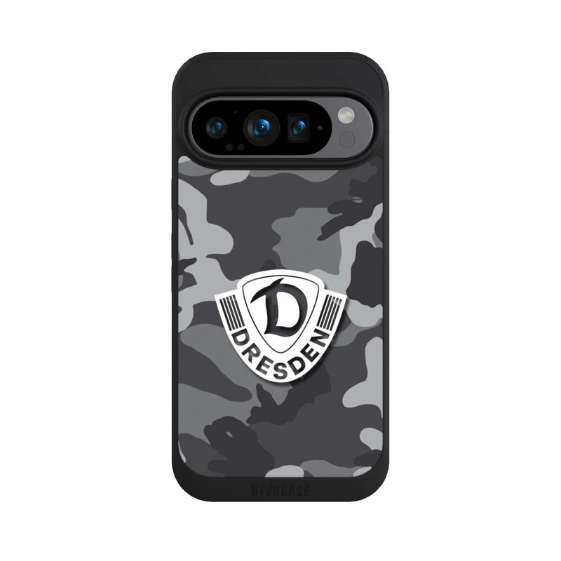 Pixel 9 Pro NIVOpure Dresden Camouflage Grau - Dynamo Dresden