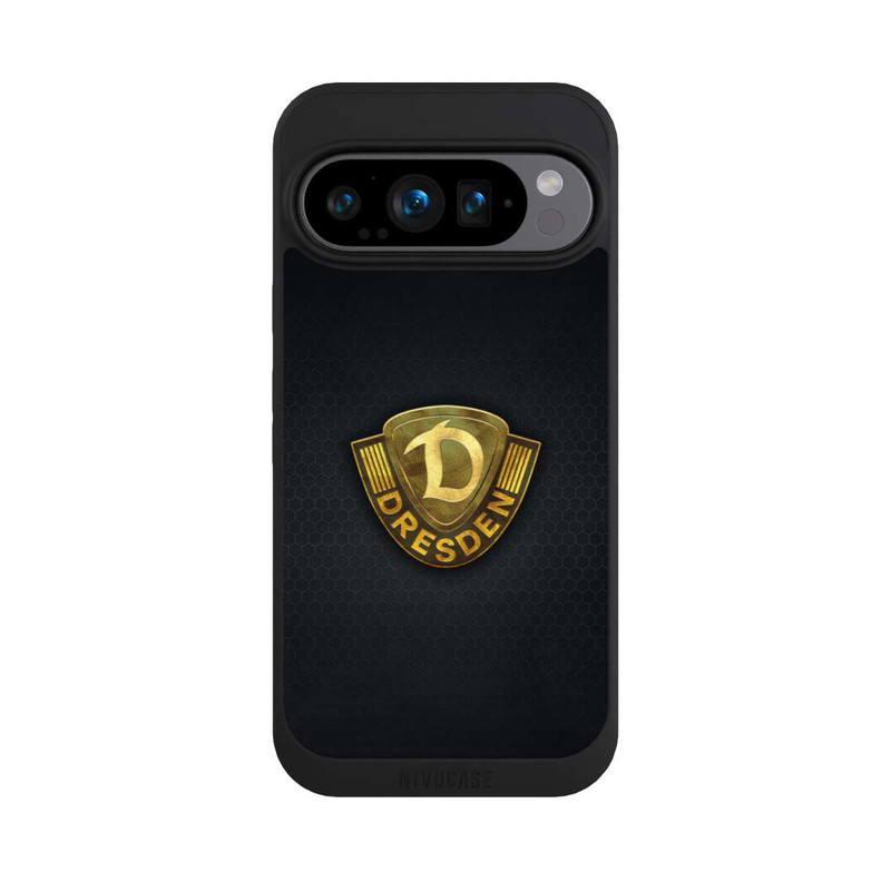Pixel 9 Pro NIVOpure Goldenes Logo Look Dynamo Dresden