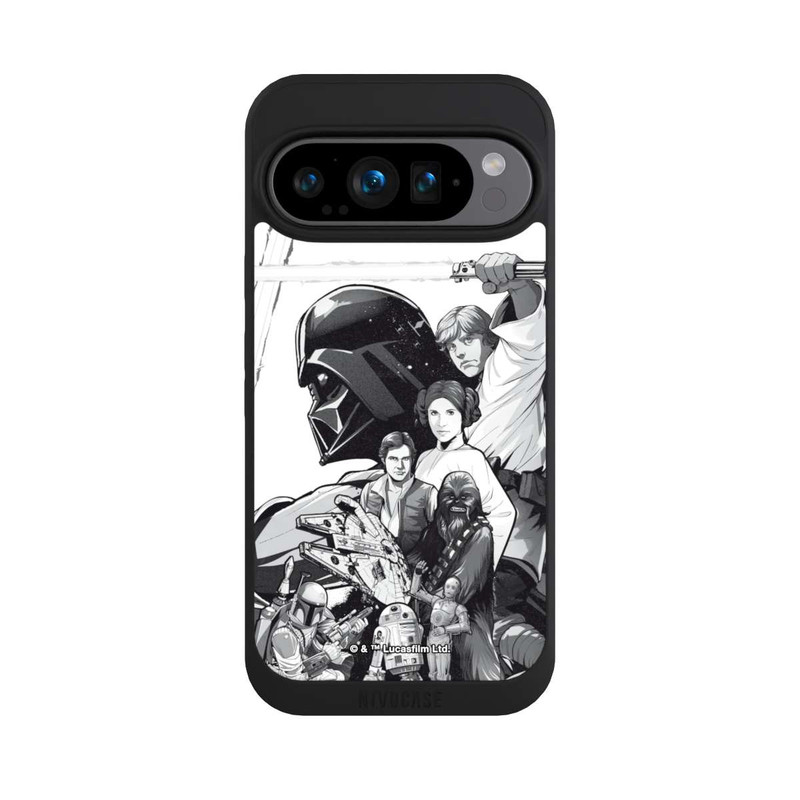 Pixel 9 Pro NIVOpure Personnages StarWars - Noir et Blanc