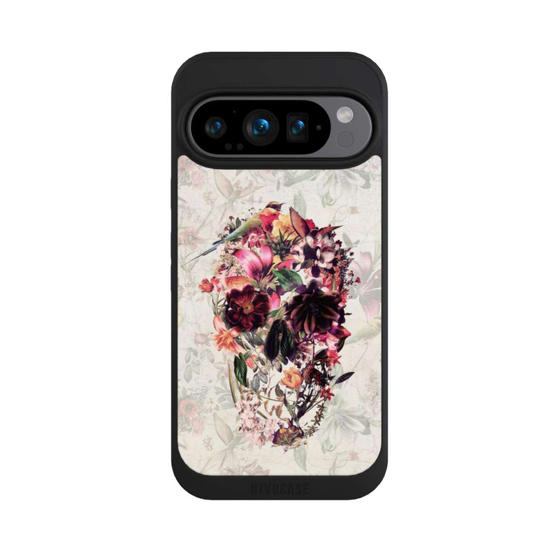Pixel 9 Pro NIVOpure Blume Vintage Totenkopf