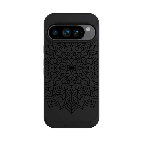 Google Pixel 9 Pro NIVOpure Indian Mandala Schwarz ohne Hintergrund
