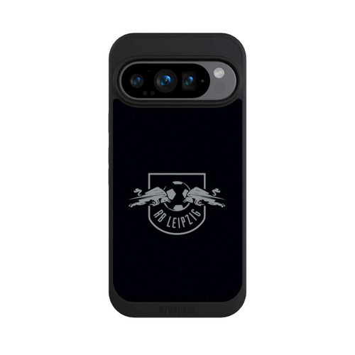 Google Pixel 9 Pro NIVOpure Graues RB Leipzig Logo auf Schwarz
