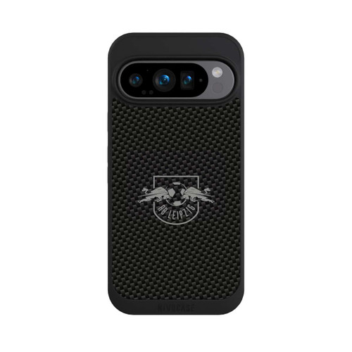 Google Pixel 9 Pro NIVOpure Graues RB Leipzig Logo auf Carbonoptik