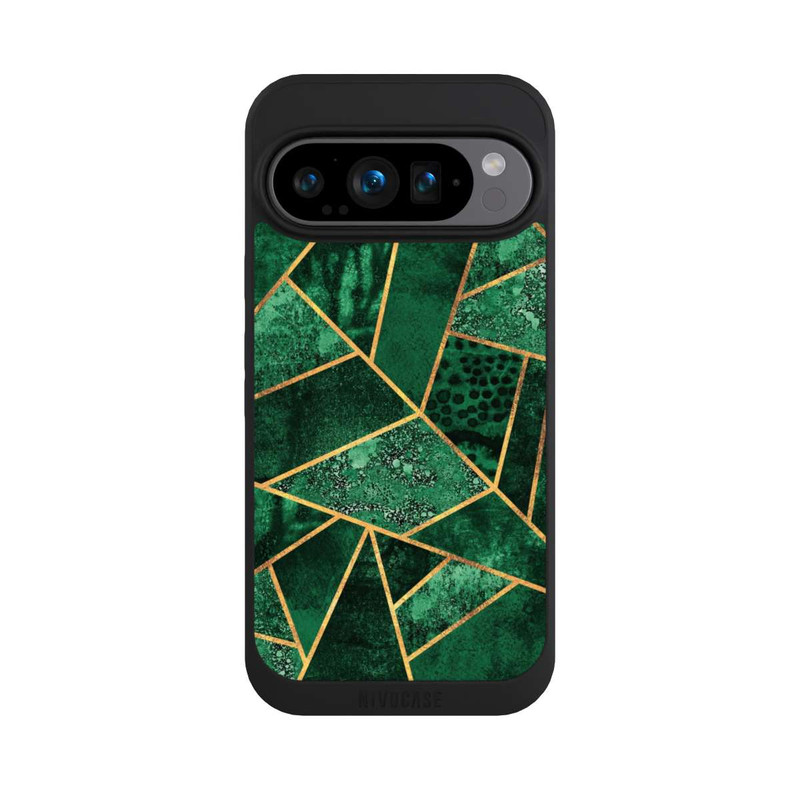 Pixel 9 Pro NIVOpure Tief Smaragdgrün Golddruck