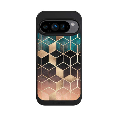 Google Pixel 9 Pro NIVOpure Cubes de rêve imprimé doré