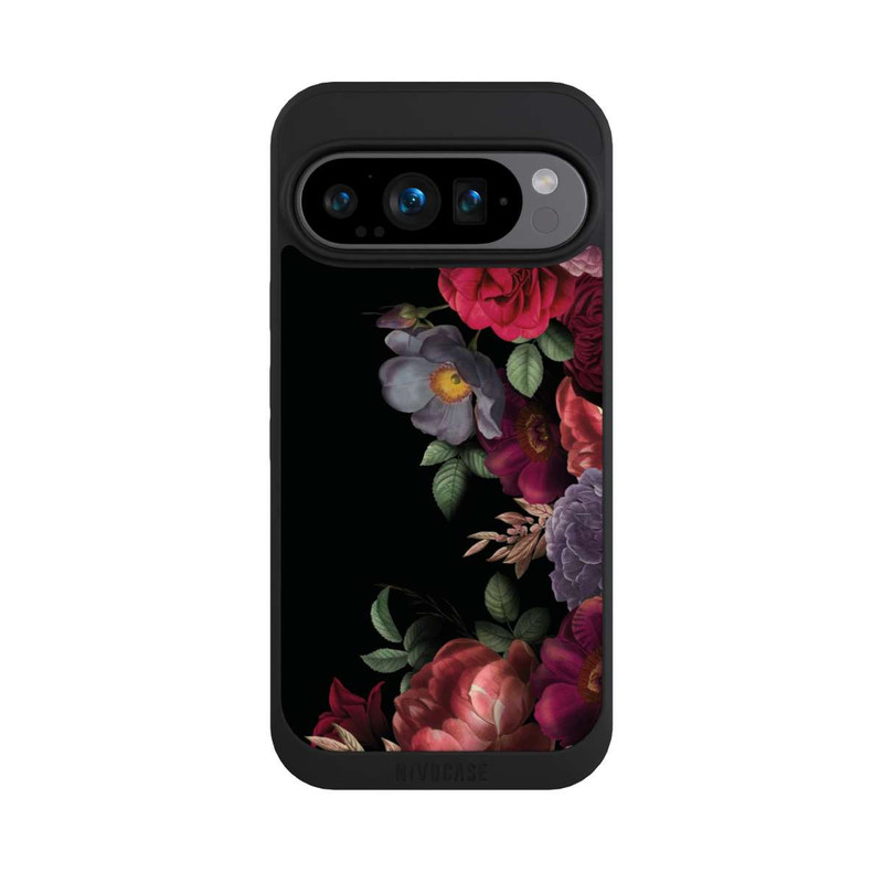 Pixel 9 Pro NIVOpure Blumen Auf Schwarz