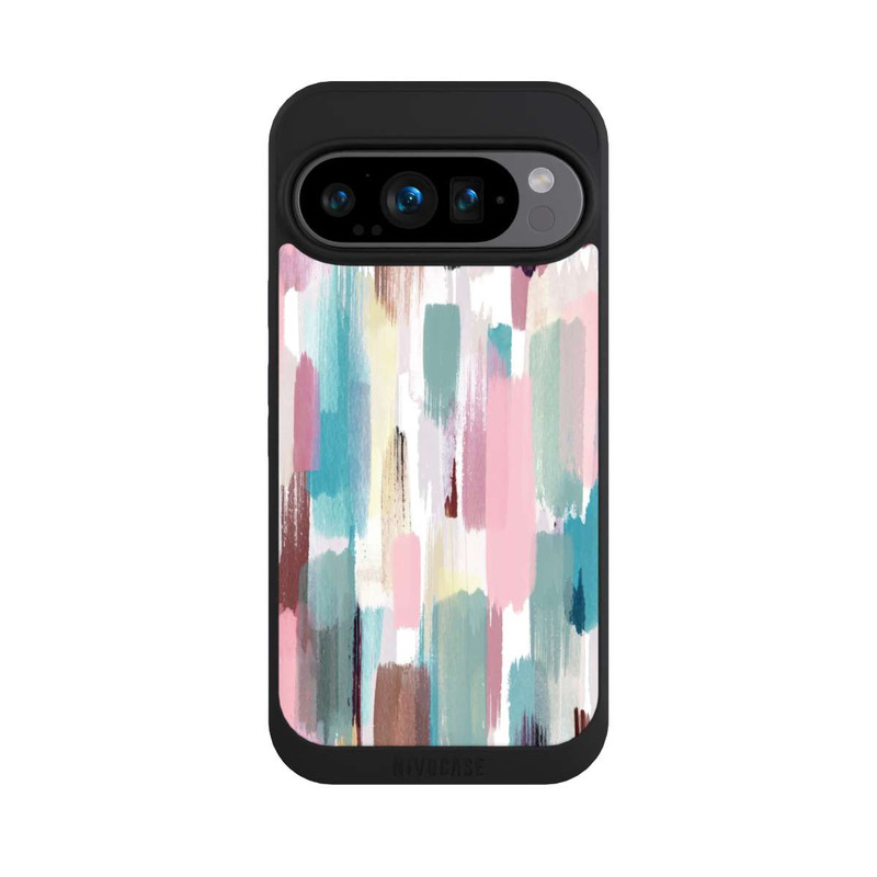 Pixel 9 Pro NIVOpure Abstrakte Pinselstriche in Pastelltönen