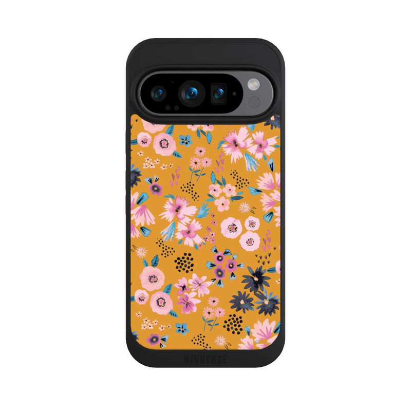 Pixel 9 Pro NIVOpure Kleine Blumen senfgelb