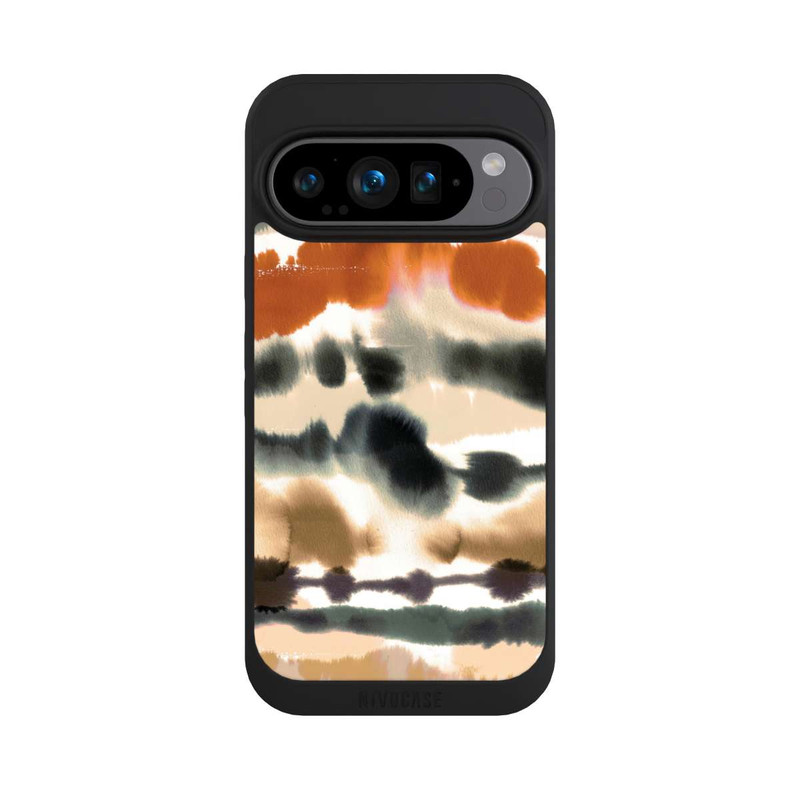 Pixel 9 Pro NIVOpure Weiche nautische Aquarelllinien Orange