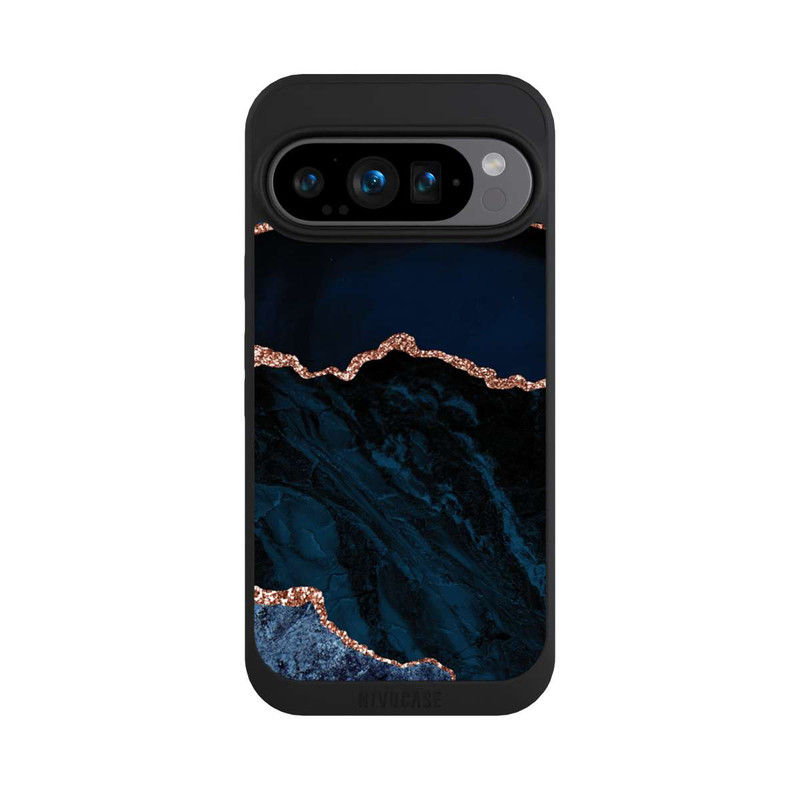 Pixel 9 Pro NIVOpure Nacht Blau Marmor Landschaft