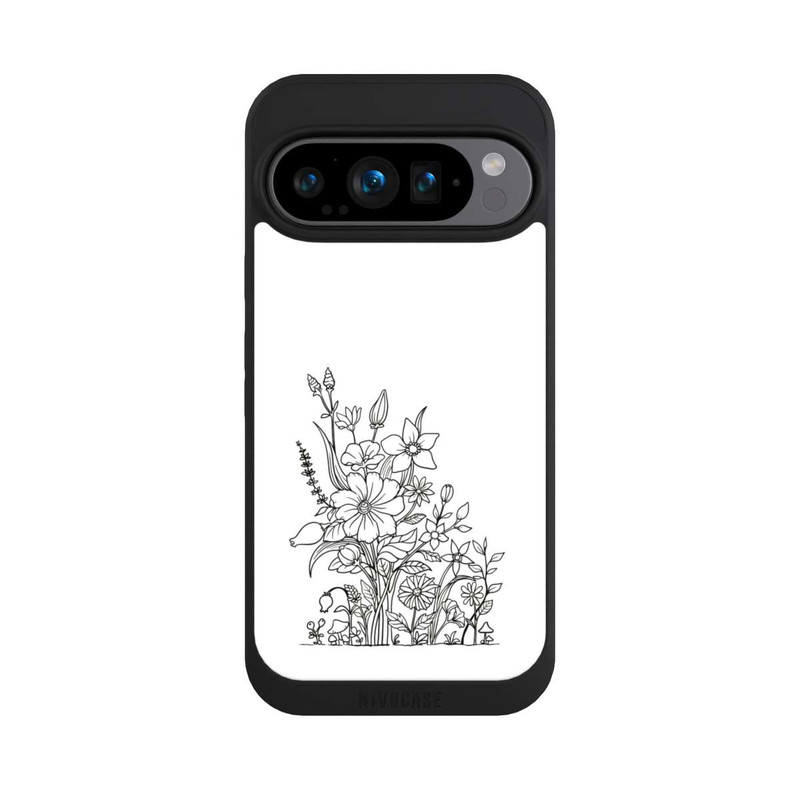 Pixel 9 Pro NIVOpure Blumen Linienkunst