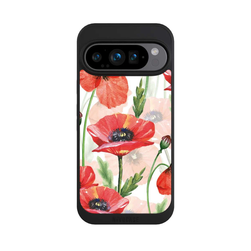 Pixel 9 Pro NIVOpure Wasserfarbe Mohnblumen