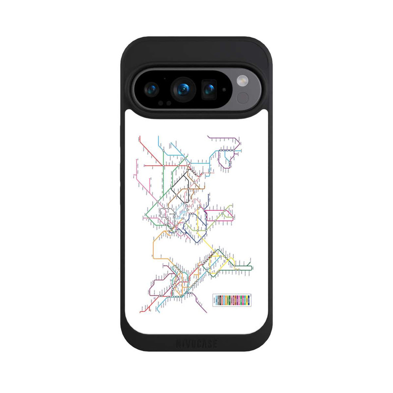 Pixel 9 Pro NIVOpure Metro-Weltkarte