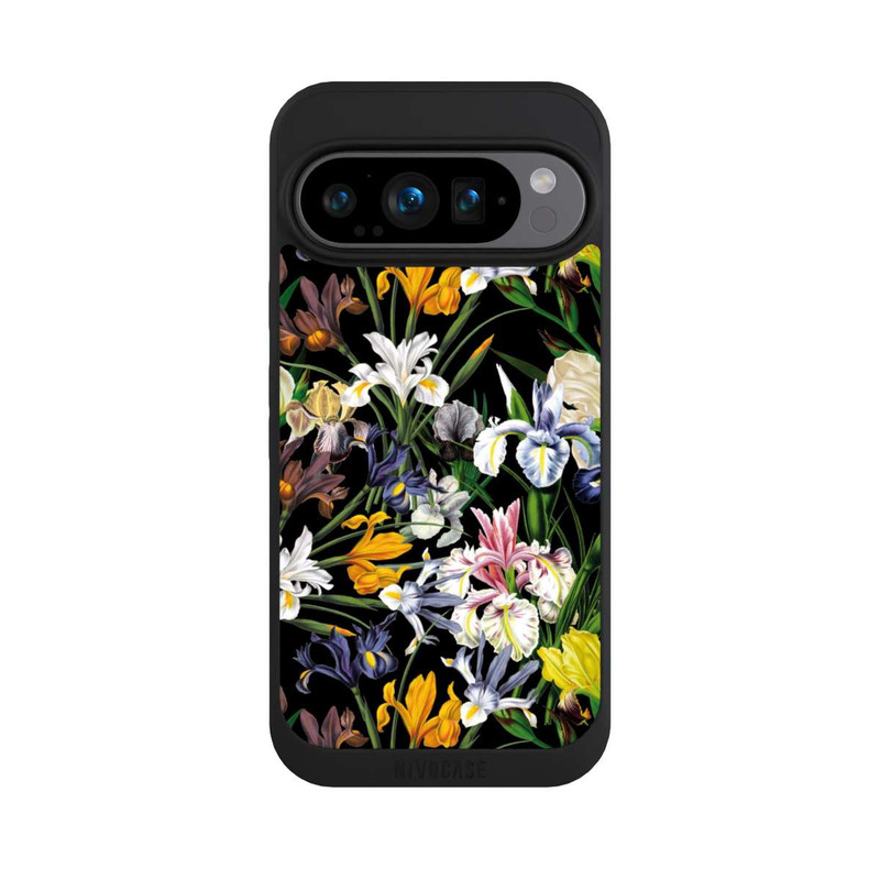 Pixel 9 Pro NIVOpure Dunkle Wildblumentapete