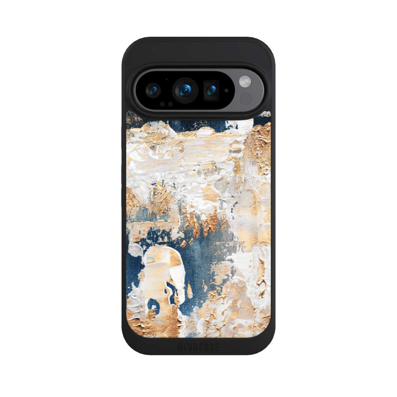 Pixel 9 Pro NIVOpure Abstraktion Blau und Gold