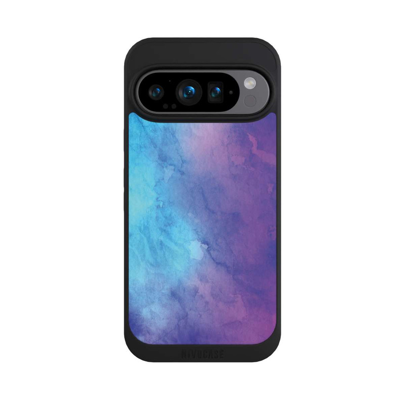 Pixel 9 Pro NIVOpure Aquarell Blau Rosa Fade