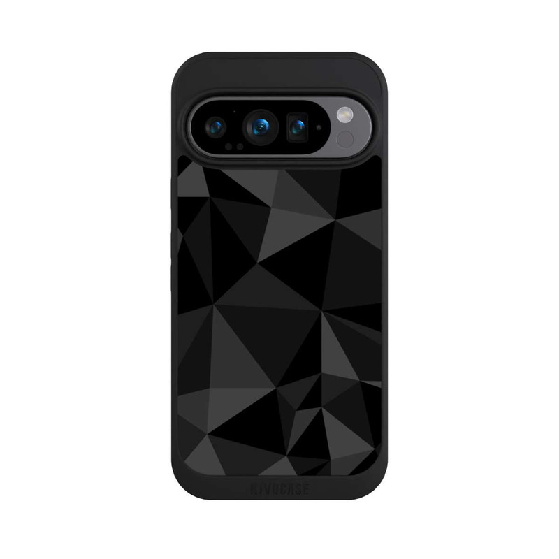 Pixel 9 Pro NIVOpure Polygonmuster schwarz