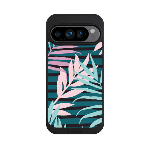 Google Pixel 9 Pro NIVOpure Pastel Jungle Leaves Pink Teal Seamless