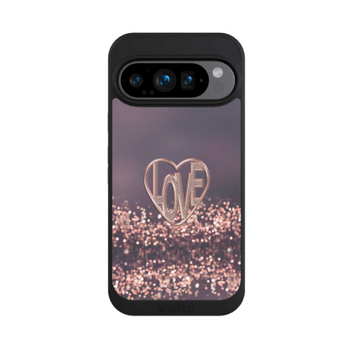 Google Pixel 9 Pro NIVOpure Love Glitter Pink