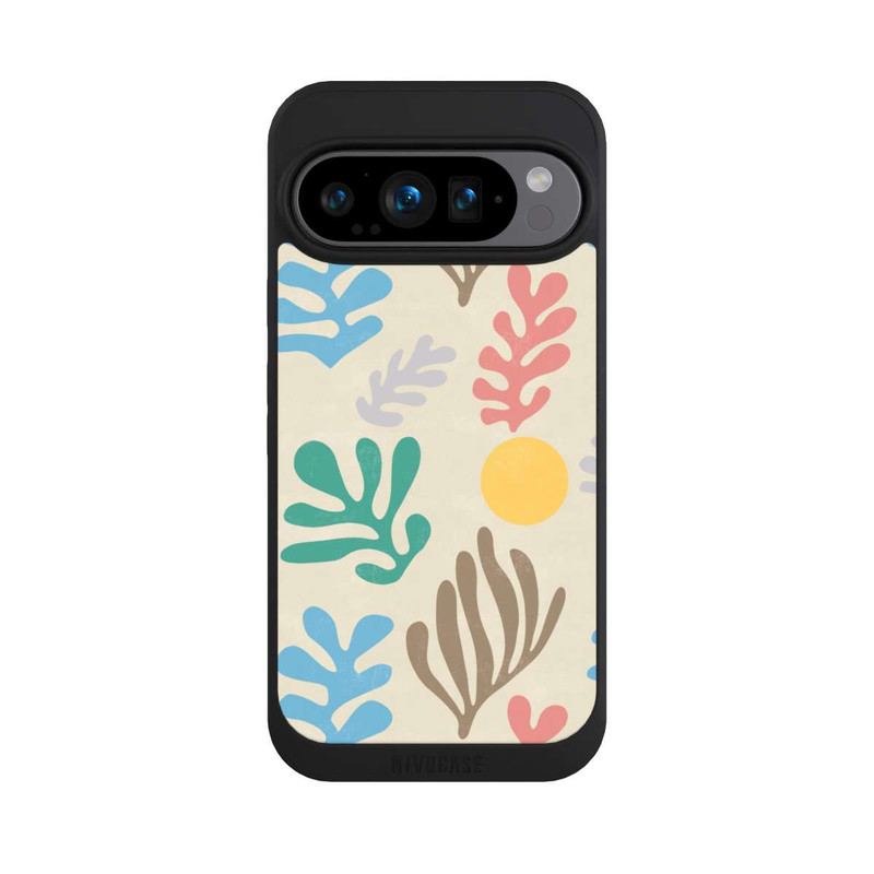 Pixel 9 Pro NIVOpure Blätter im modernen Matisse-Stil
